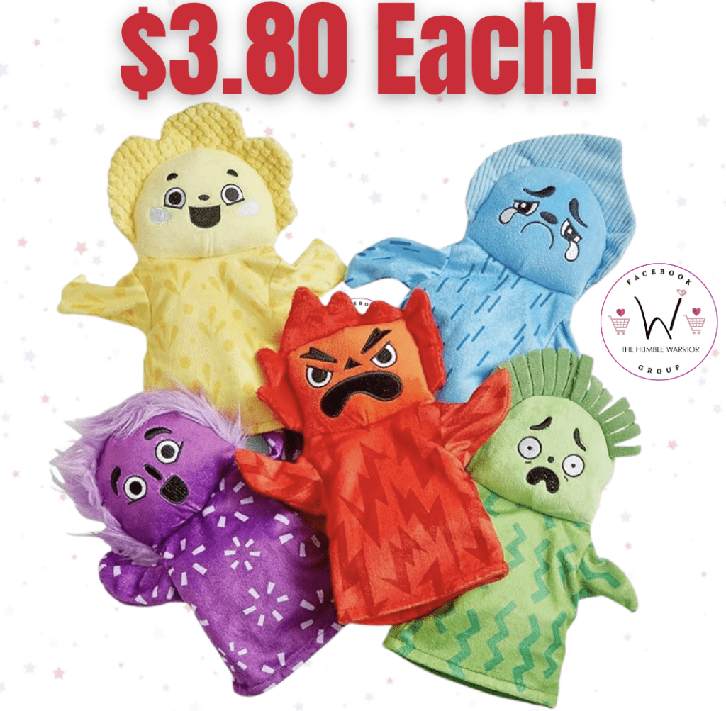 The hand2mind Feelings Family Hand Puppets!